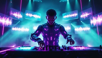 Free Neon DJ Performance Image - Cyberpunk, Neon, Dj | Download at ...