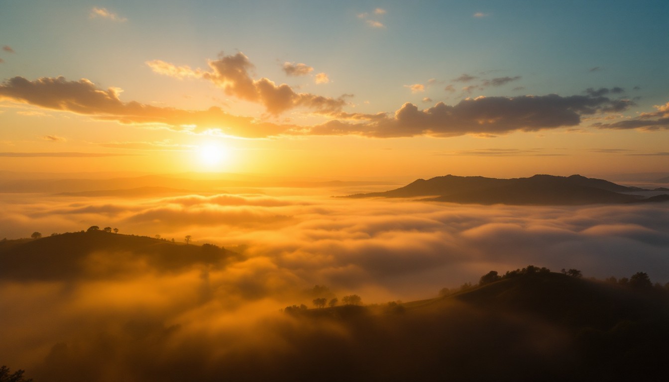 Free Misty Mountain Dawn Image - Sunrise, Fog, Mountains | Download at ...