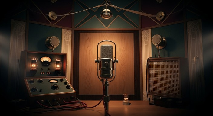 Studio Mic Patterns Free Classic Studio Mic Image - Microphone, Vintage, Broadcasting ...