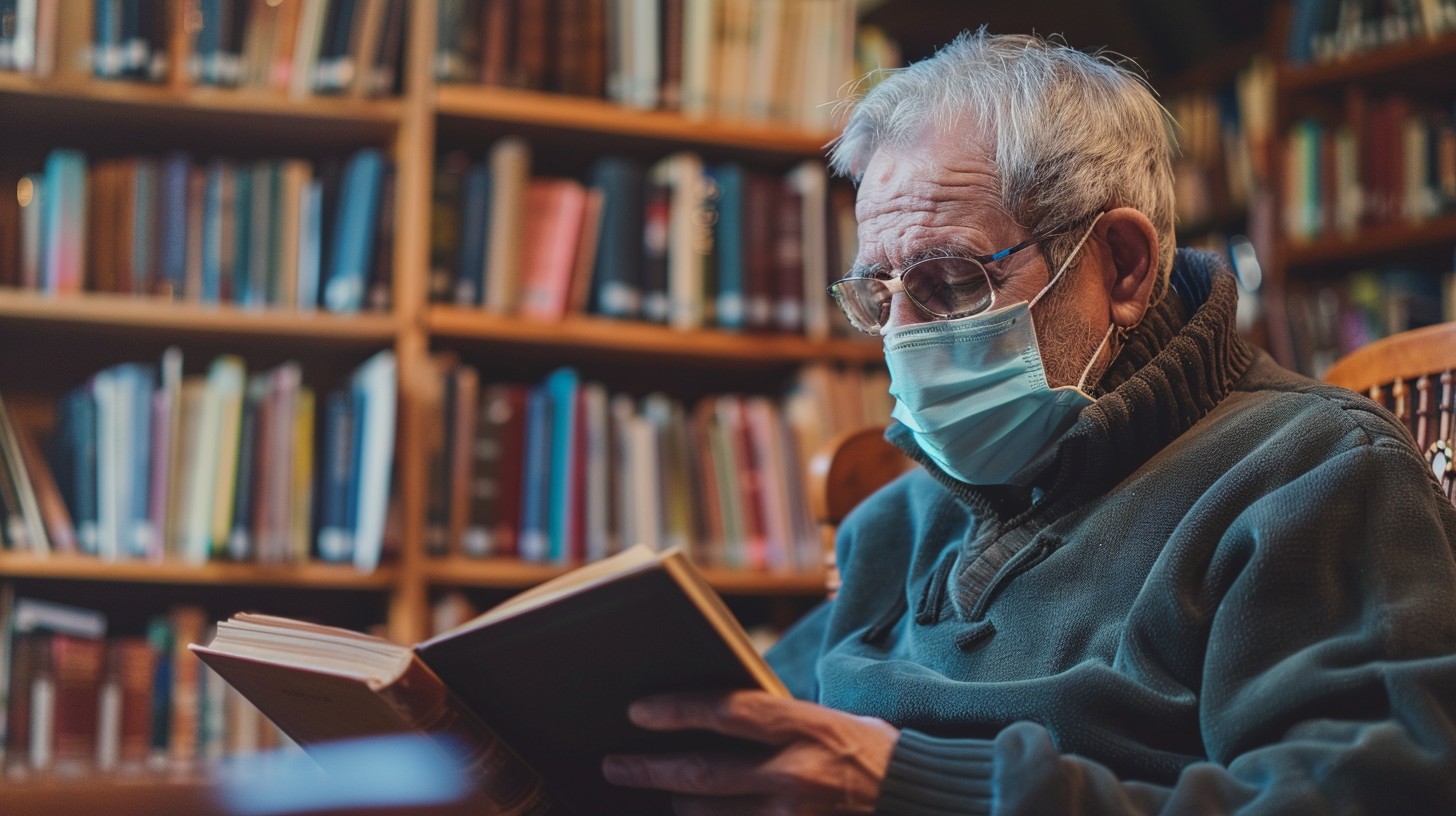 Free Elderly Reader Engrossed Image - Elderly, Reading, Library ...