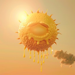 Free Melting Sun Art Image - Art, Sun, Melting | Download at StockCake