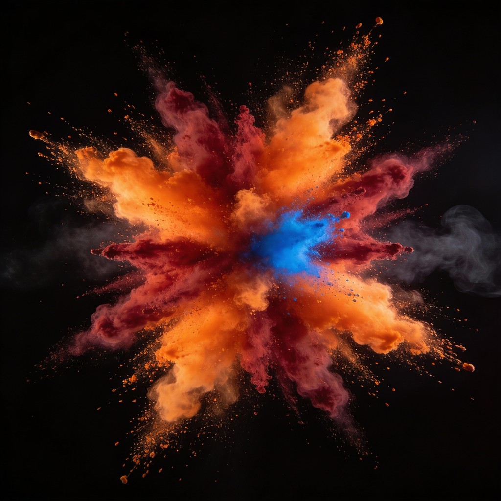 Free Colorful Energy Explosion Image - Explosion, Powder, Orange ...