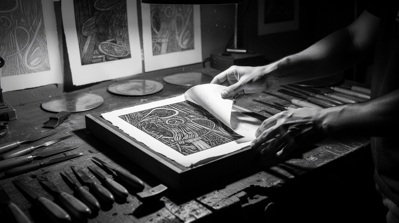 Free Traditional Printmaking Process Image - Printmaking, Woodcut ...