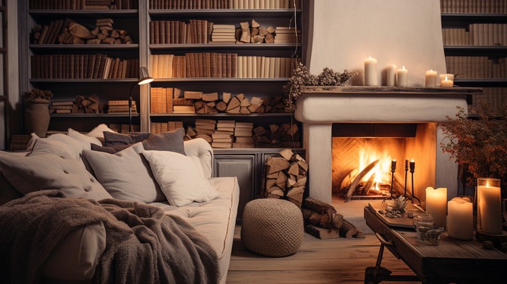 Free Cozy Fireplace Scene Image - Cozy, Fireplace, Relaxation ...