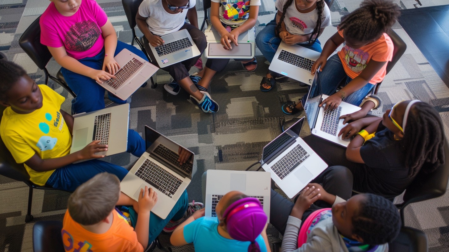 Free Kids Coding Together Image - Children, Technology, Learning ...