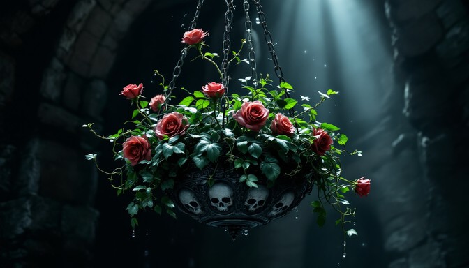 Haunted Gate Roses Free Gothic Rose Garden Image - Gothic, Roses, Victorian | Download at ...