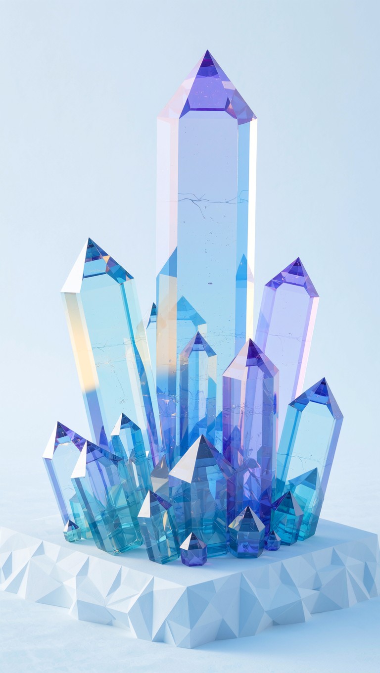 Free Ascending Crystal Formation Image - Crystal, 3d, Geometric ...