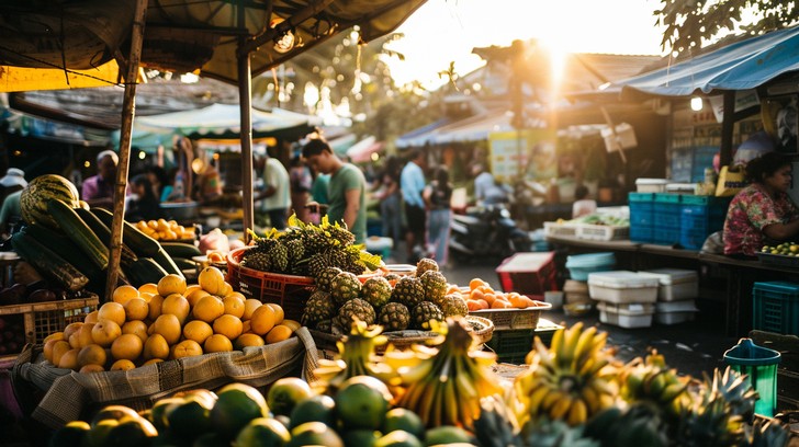 Market Setting Images Free Bustling Market Scene Image | Download at StockCake