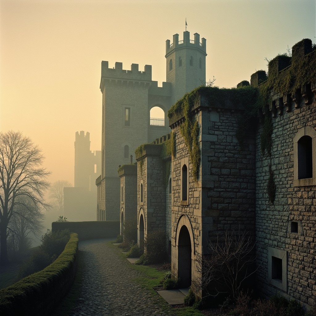 Heraldic Castle Rampart Free Misty Castle Ramparts Image - Castle, Medieval, Fortress ...