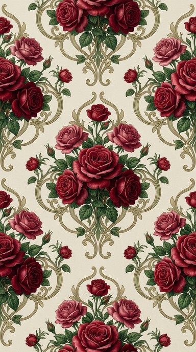 Free Elegant Rose Pattern Image - Roses, Pattern, Floral | Download at ...