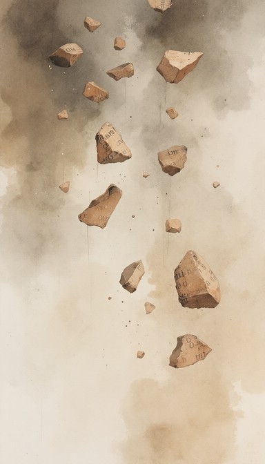 Free Floating Ancient Fragments Image - Pottery, Fragments, Watercolor ...