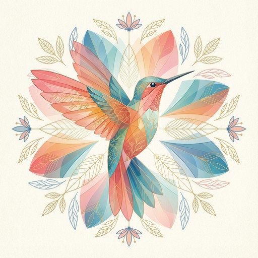 Hummingbird Geometry Free Geometric Hummingbird Flight Image - Hummingbird, Illustration ...