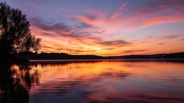 Free Sunset Lake View Image - Sunset, Lake, Reflection | Download at ...