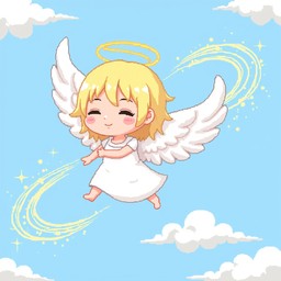 Free Celestial Chibi Angel Image - Angel, Chibi, Pixel | Download at ...