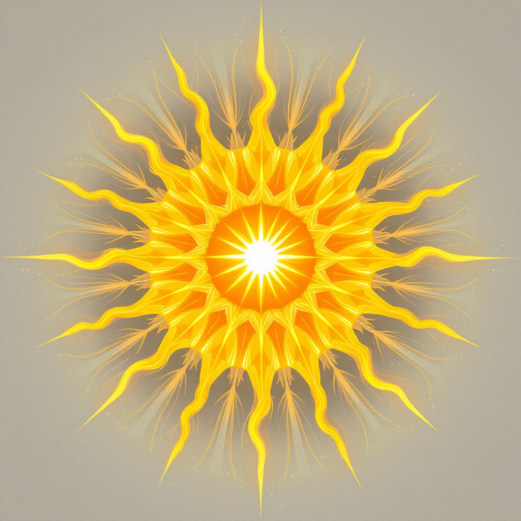 Golden Radiating Sun Free Radiant Golden Sun Image - Sun, Geometric, Golden | Download at ...