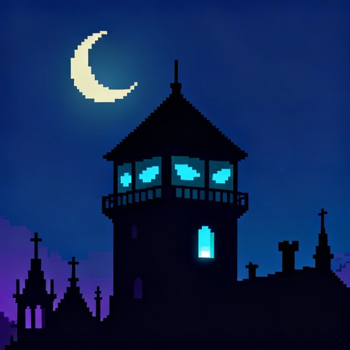 Pixels Graphics Watchtower Free Moonlit Guardian Tower Image - Watchtower, Pixelart, Gothic ...