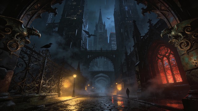 Free Gothic Dystopian Cityscape Image - Gothic, Dystopian, Cityscape ...