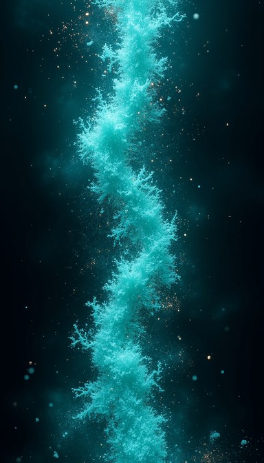 Turquoise Particles Free Luminous Particle Dance Image - Turquoise, Ethereal, Particles ...