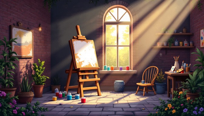 Free Pixel Art Studio Image - Pixel, Retro, Studio | Download at StockCake