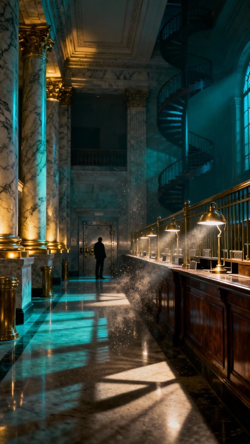 Free Midnight Banking Hall Image - Bank, Marble, Columns | Download at ...