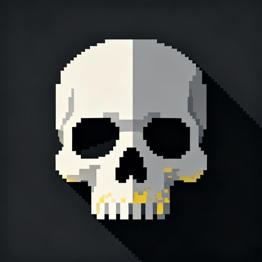 Free Minimal Pixel Skull Image - Skull, Pixel, Art | Download at StockCake