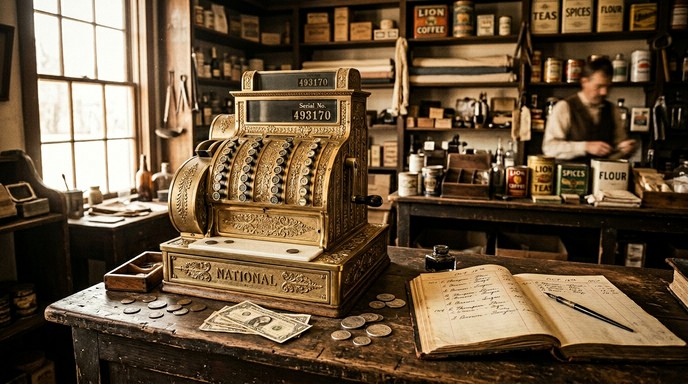 Throwback Merchant Free Vintage Cash Transaction Image - Vintage, Retro, 1950s | Download ...