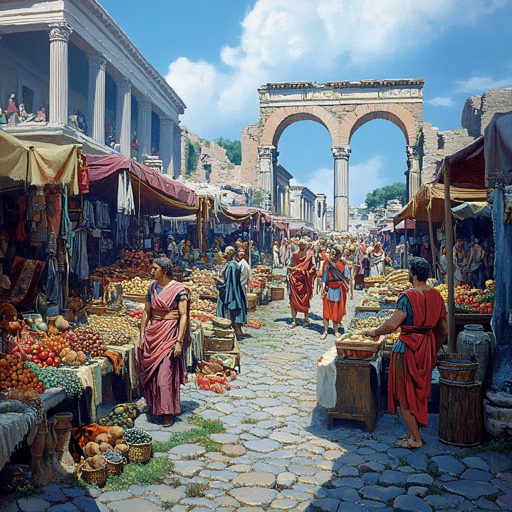 Marketplace In Ancient Rome Free Bustling Roman Marketplace Image - Marketplace, Rome, Historical ...