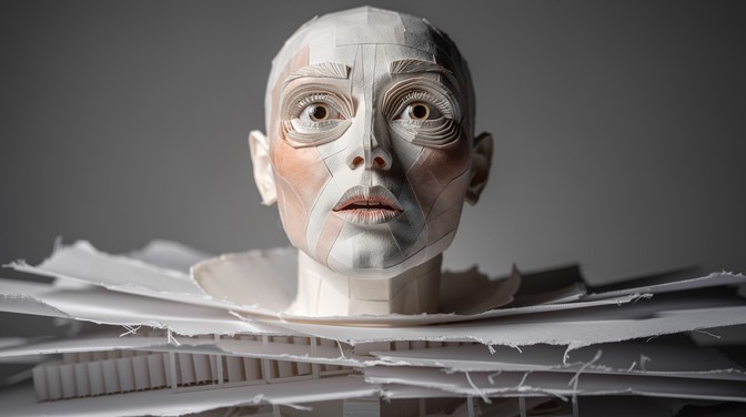 Paper Face Figure Free Paper Face Sculpture Image - Paper, Sculpture, Face | Download at ...