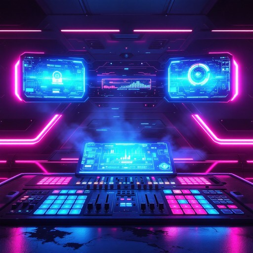 Free Neon Control Station Image - Cyberpunk, Futuristic, Neon ...