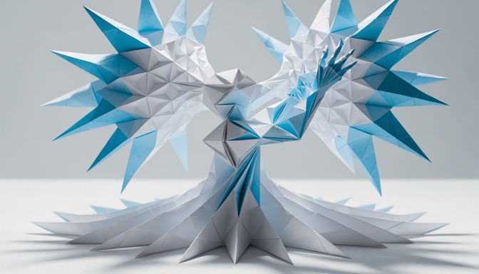 Non Developable Origami Free Origami Meets Technology Image - Origami, Sculpture, Paper ...