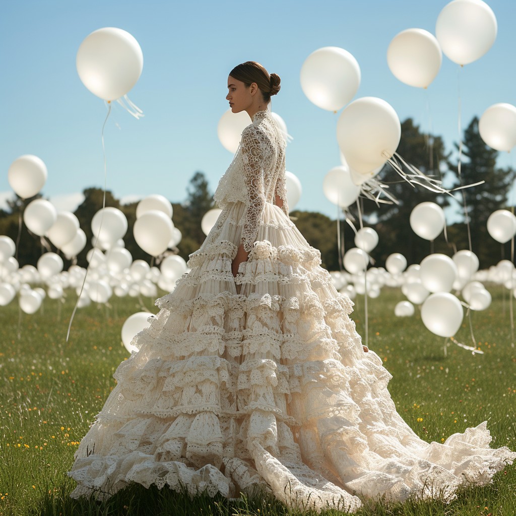 Free Bride Among Balloons Image - Bride, Balloons, Wedding | Download ...