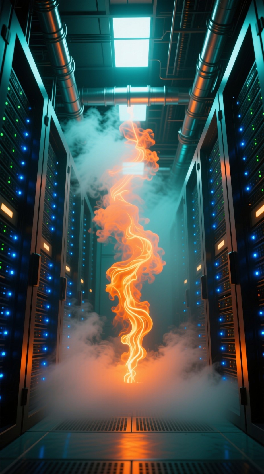 Free Digital Fire Rising Image - Datacenter, Servers, Technology ...