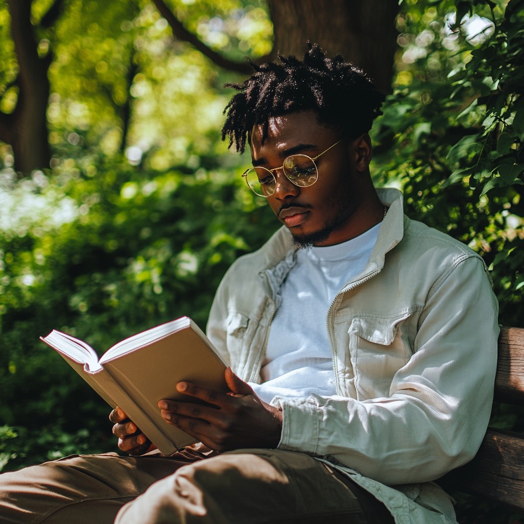 Man Spring Reading Free Man reading outdoors Image - Reading, Park, Man | Download at ...