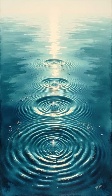 Water Geometry Ripples Free Luminous Water Circles Image - Ripples, Water, Blue | Download at ...