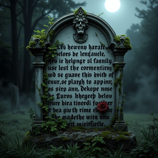 Free Moonlit Gothic Epitaph Image | Download at StockCake
