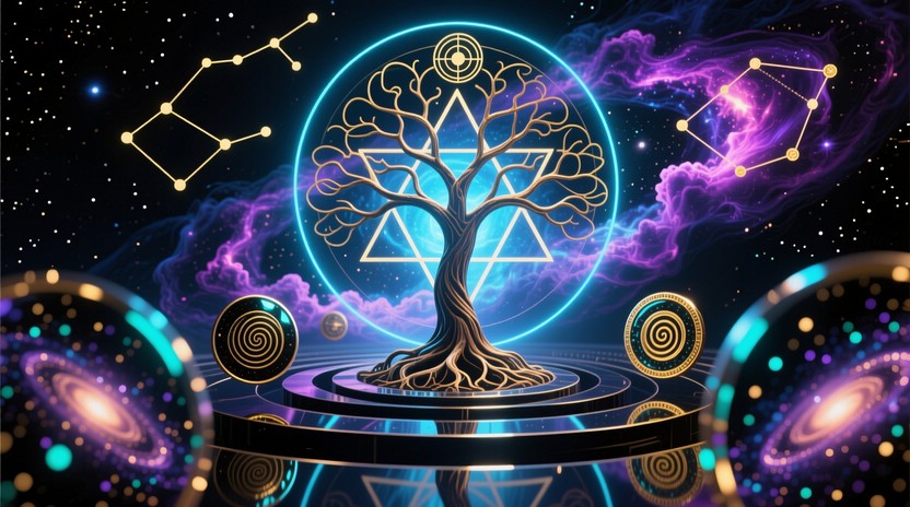 Free Cosmic Tree Ascension Image - Ouroboros, Tree, Serpent | Download ...