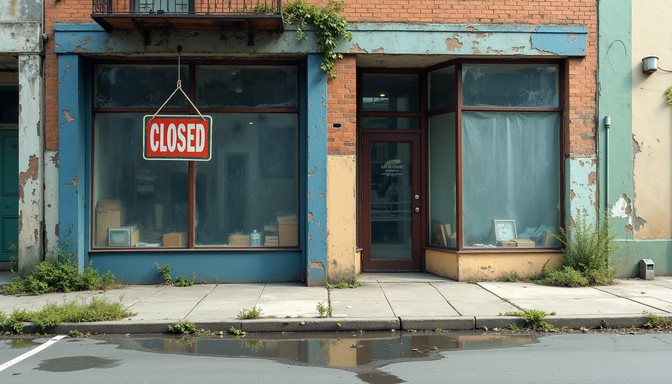 Free Abandoned Blue Storefront Image - Abandoned, Storefront, Closed ...