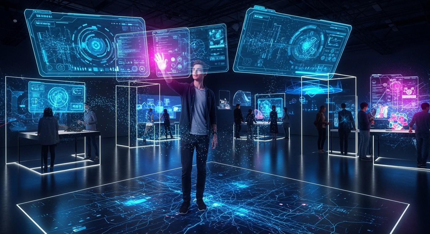 Free Digital Reality Exploration Image - Holographic, Futuristic ...
