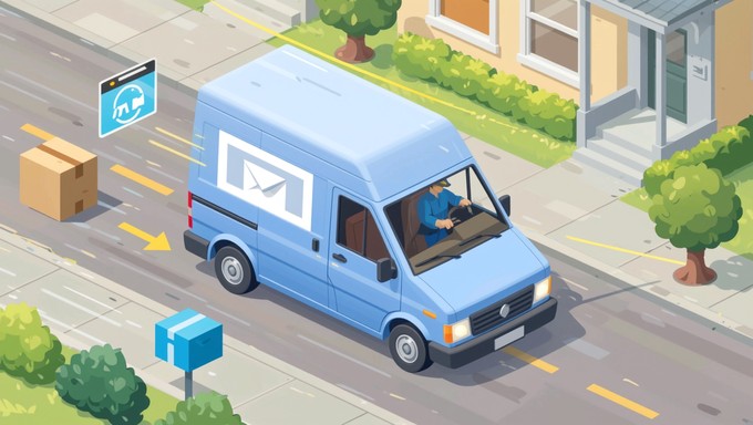 Free Blue Delivery Van Image - Van, Blue, Cargo | Download at StockCake
