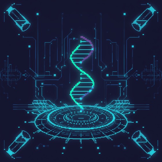 Free Digital DNA Display Image - Biotechnology, Dna, Pixelart ...