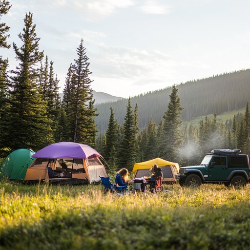 Free Campsite Morning Glow Image | Download at StockCake
