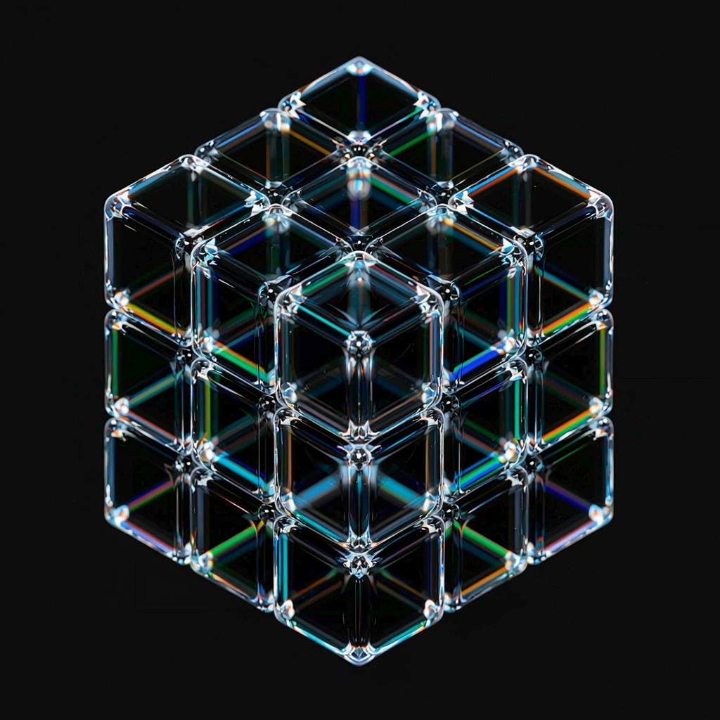 Download Impossible Cube Illusion Image - Pixel, Cube, Wireframe ...