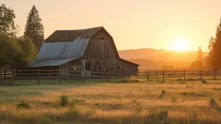 Free Sunset Farm Serenity Image - Sunset, Farm, Serenity | Download at ...