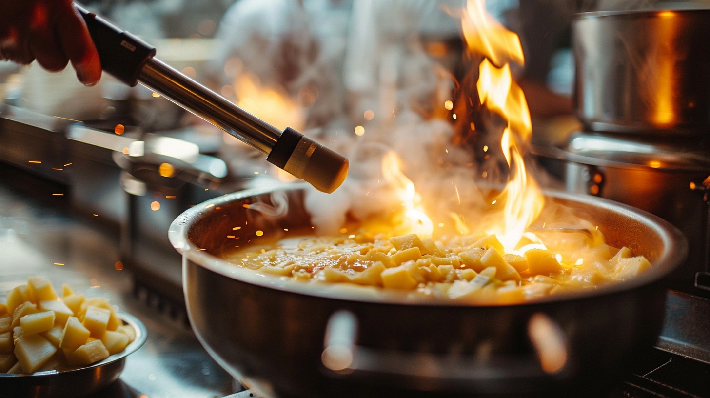 Free Flaming Cooking Action Image - Cooking, Flame, Chef | Download at ...