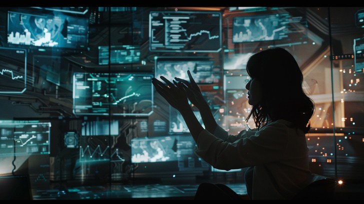 Free Futuristic Control Room Image - Technology, Woman, Futuristic ...