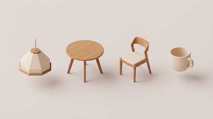 Free Minimal Furniture Collection Image - Furniture, Minimal, Modern ...