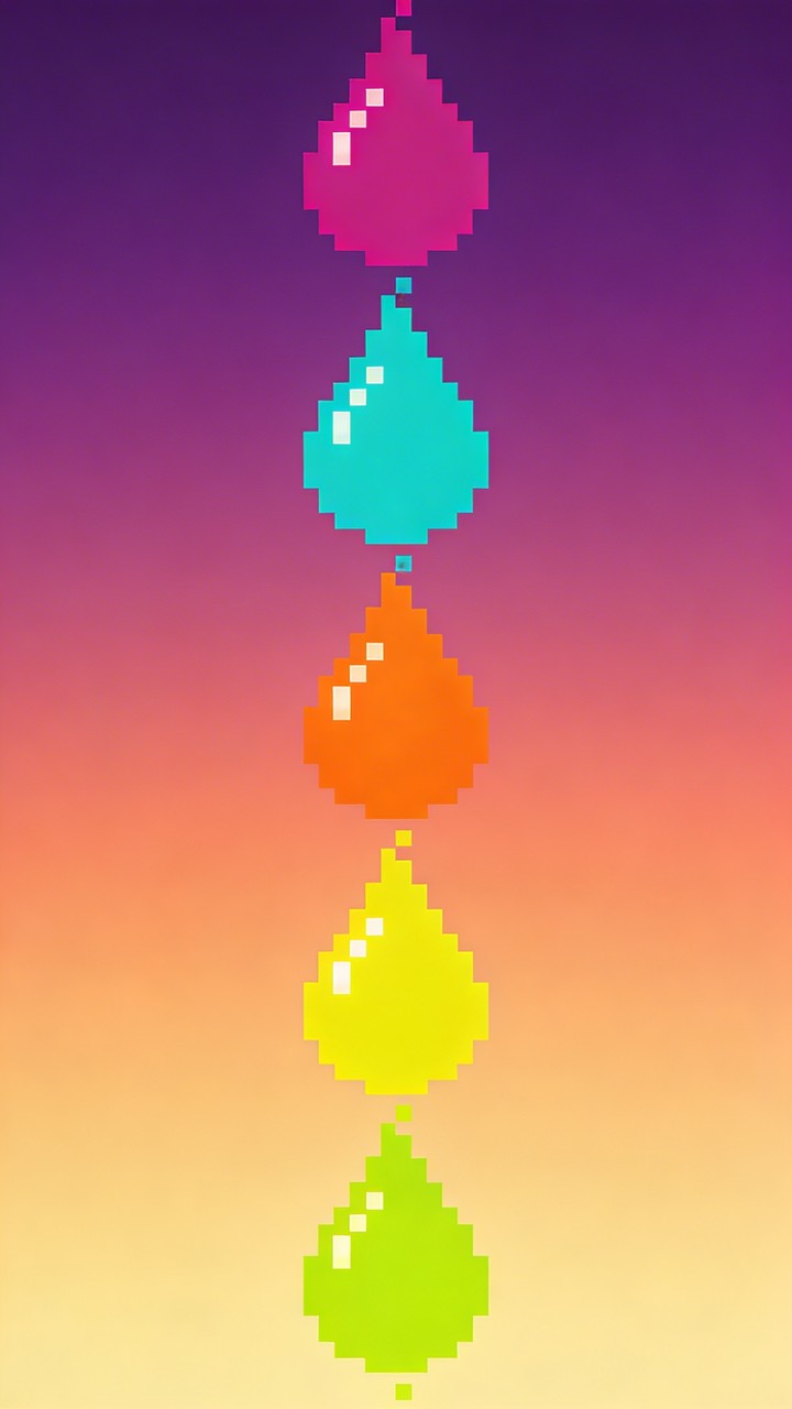 Free Colorful Pixel Cascade Image - Pixel, Art, Drops | Download at ...