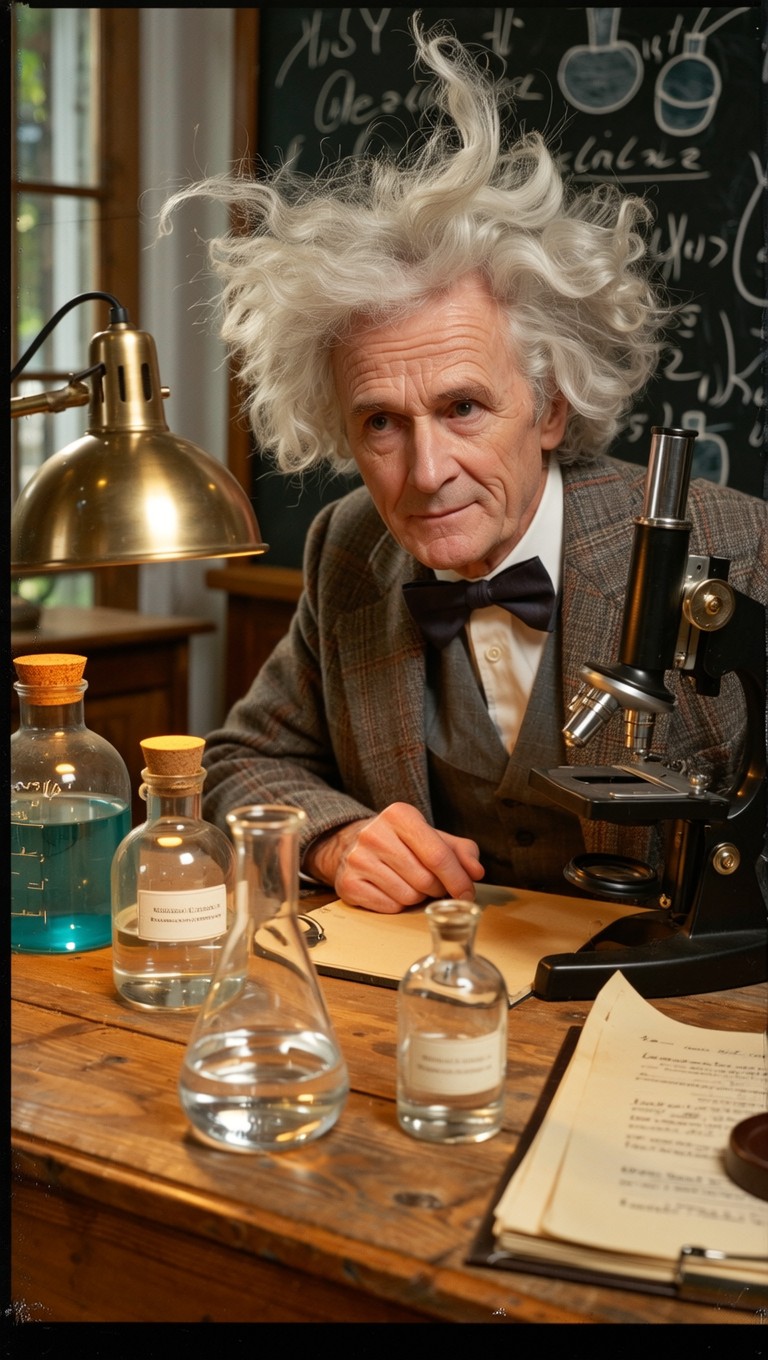 Science Poertrait Free Vintage Science Portrait Image - Scientist, Laboratory, Vintage ...