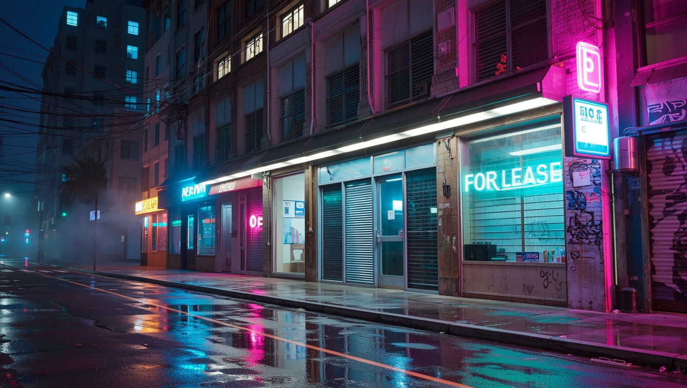 Storefront Night Texture Free Neon Storefront Night Image - Cyberpunk, Neon, Storefront ...
