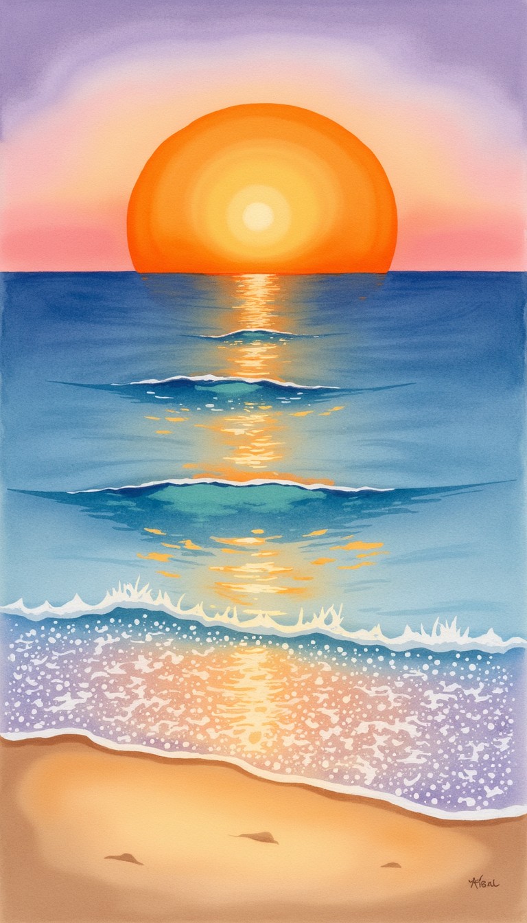 Free Sunset Ocean Serenity Image - Sunset, Beach, Ocean | Download at ...